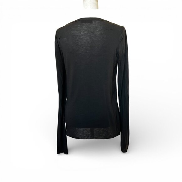 Bailey 44 Cutout Long Sleeve Top Medium Raw Hem Chic Whimsigoth - Picture 4 of 11